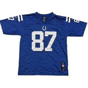 Vintage Y2k Indianapolis Colts Reggie‎ Wayne 87 Football Jersey Reebok Youth L